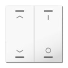 MDT - MDT Wippe für KNX Taster Light 63 2-fach, Studioweiß glänzend, Jalousie_Schalten