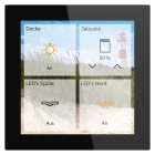 MDT - KNX Glas Touch Smart Plus 4 Zoll, KNX Data Secure, Schwarz