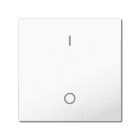 MDT - MDT Wippe für KNX Taster Light 55 Basic 1-fach, Reinweiß glänzend, Schalten