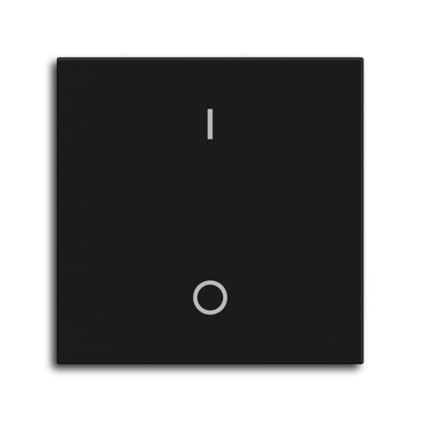 MDT - MDT Wippe für KNX Taster Light 55 Basic 1-fach, Schwarz matt, Schalten