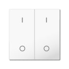 MDT - MDT Wippe für KNX Taster Light 55 Basic 2-fach, Reinweiß glänzend, Schalten