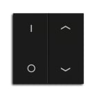 MDT - MDT Wippe für KNX Taster Light 55 Basic 2-fach, Schwarz matt, Schalten_Jalousie