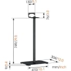 VOGELS - Lautsprecher-Ständer Bodenabstand:750mm max.7kg sw