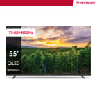 THOMSON - QLEDTV 139cm UHD 60Hz DVBT2/C/S AndroidTV BT QuadC. HDR E sw