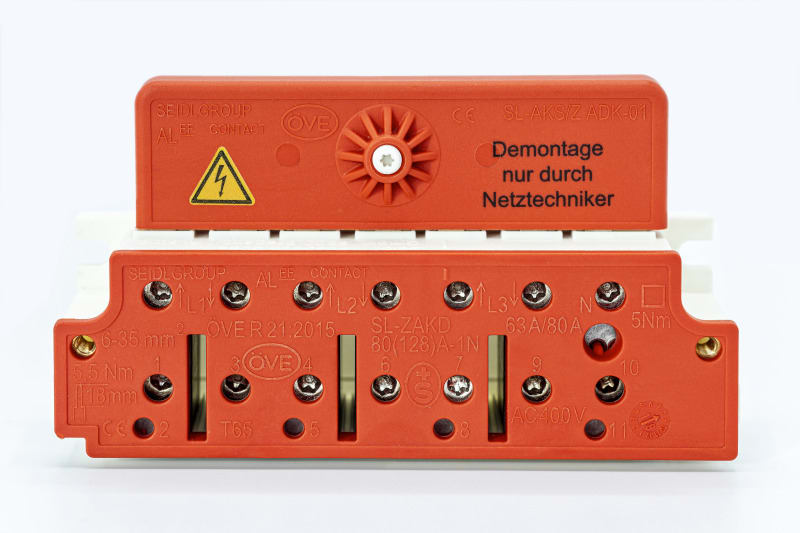 SEIDL - Anschlussklemme 1N ohne TRE, verstiftet mit ADK-NT