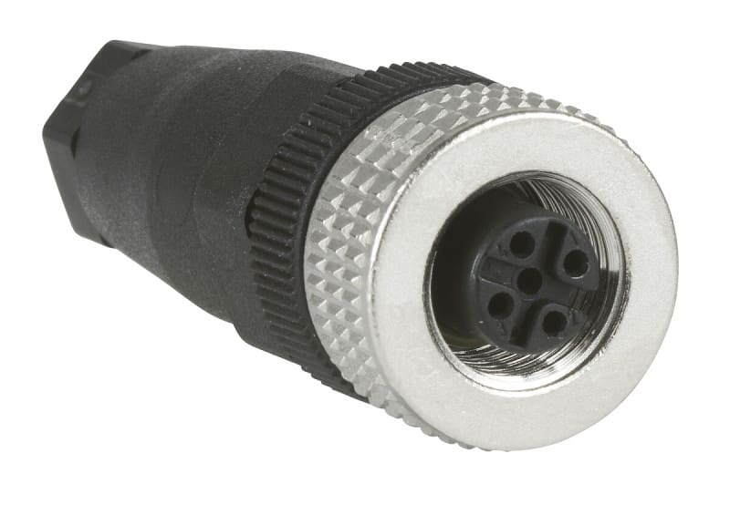 TELEMECANIQUE - Steckverb. Buchse,4P,M12,gerad,Schraubkl