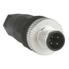 TELEMECANIQUE - Steckverb. Stecker,4P,M12,gerad,Schraubkl