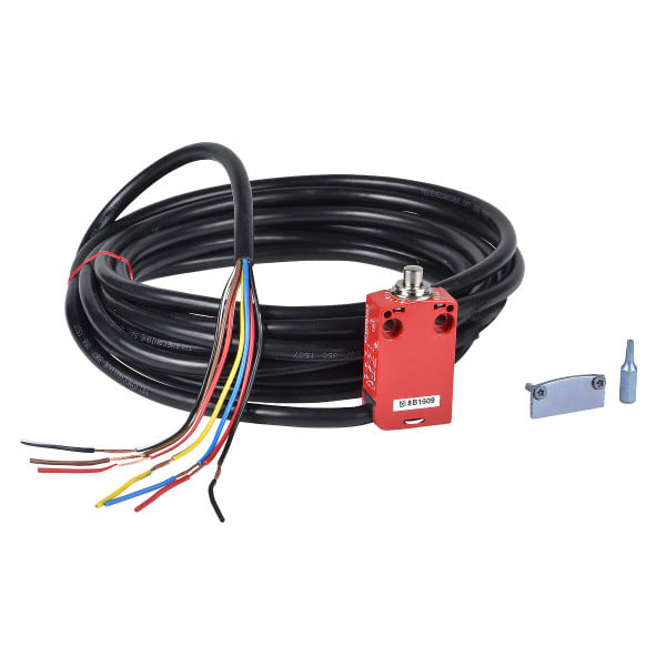 TELEMECANIQUE - XCSM-Si-Pos.sch., Met.gek., Met.-Rollenstößel, 2Ö+1S, 2 m Kabel