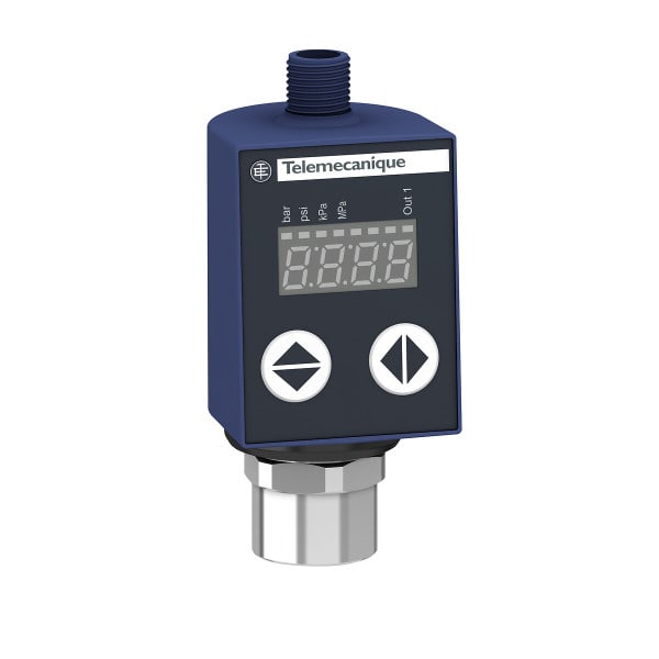 TELEMECANIQUE - Drucksensor elktron., 10bar G1/4'', 4-20mA+NO, f.Stecker M12