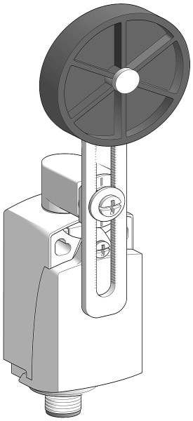 TELEMECANIQUE - Positionsschalter Kunstst. Rollenhebel Ø50mm läng.verst. M12