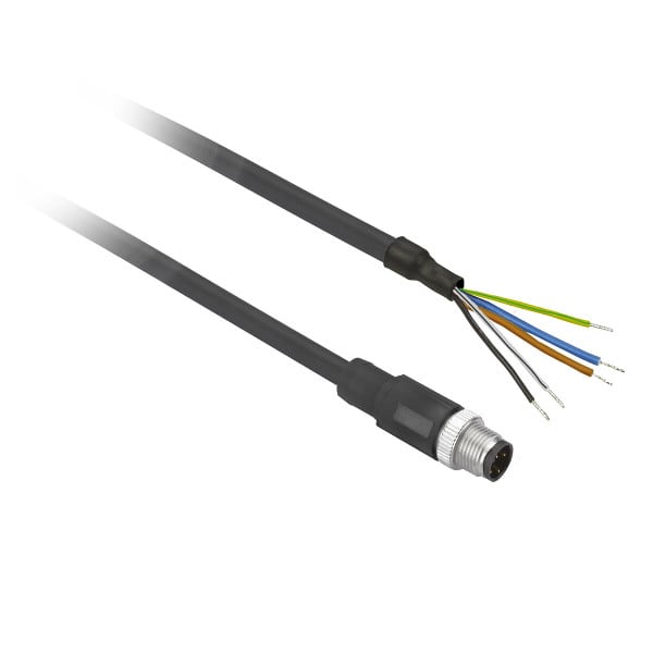 TELEMECANIQUE - XZ-Vorverdrahteter Stecker, gerade, M12, 4-polig, PUR 1m Kabel