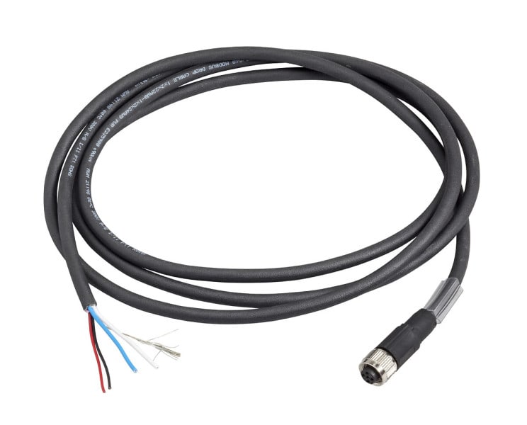 TELEMECANIQUE - XG RFID Geschirmte Modbus Kabel, M12 Stecker, Ende m. freien Drähten, IP67, 10 m