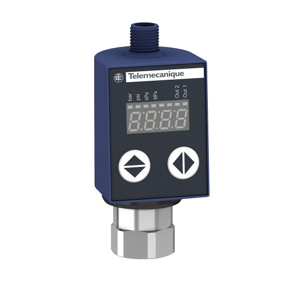 TELEMECANIQUE - XMLR Durcksensor 160 bar, SAE 7/16-20UNF-2B, 24 VDC, 2xPNP, M12