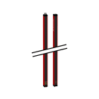 TELEMECANIQUE - Sicherheits-Lichtvorhang integrierte Muting Hardware/Soft-Konfiguration T4 R30 H=61cm D4-12m