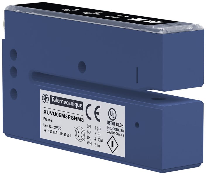 TELEMECANIQUE - XUV-Ultraschall-Gabelsensor für transarente Etiketten 68x3mm