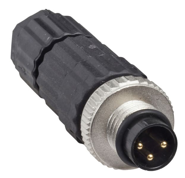 TELEMECANIQUE - M8-Stecker, 3-polig, gerade, Kabelverschraubung M9,5x1