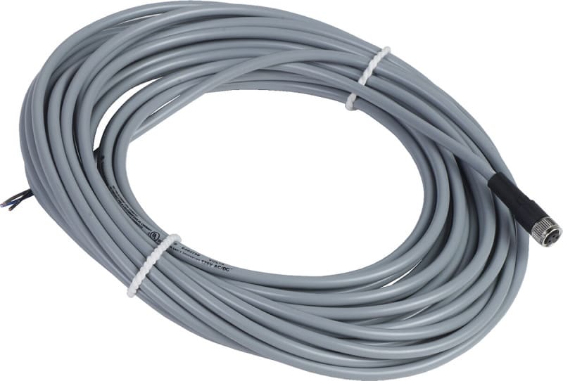 TELEMECANIQUE - XZ-Vorverdrahtete Buchse, gerade, M8, 3-polig, PVC 10m Kabel
