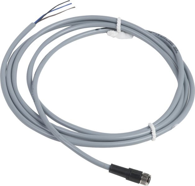 TELEMECANIQUE - XZ-Vorverdrahtete Buchse, gerade, M8, 4-polig, PVC 2m Kabel