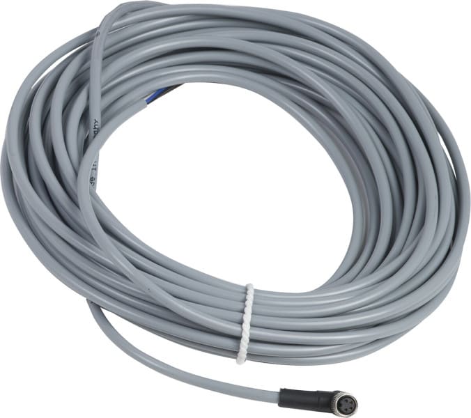 TELEMECANIQUE - XZ-Vorverdrahtete Buchse, abgewinkelt, M8, 4-polig, PVC 10m Kabel