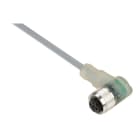 TELEMECANIQUE - XZ-Vorverdrahtete Buchse, abgewinkelt, M12, 3-polig, PVC 2m Kabel