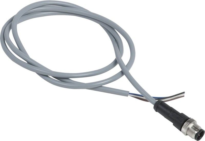 TELEMECANIQUE - XZ-Vorverdrahteter Stecker, gerade, M12, 4-polig, PVC 1m Kabel