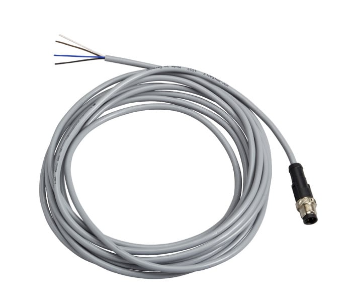 TELEMECANIQUE - XZ-Vorverdrahteter Stecker, gerade, M12, 4-polig, PVC 5m Kabel