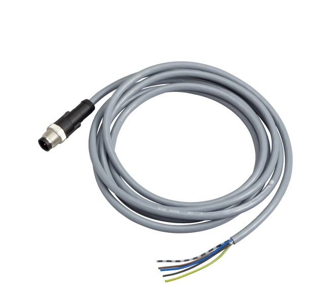 TELEMECANIQUE - XZ-Vorverdrahteter Stecker, gerade, M12, 5-polig, PVC 2m Kabel