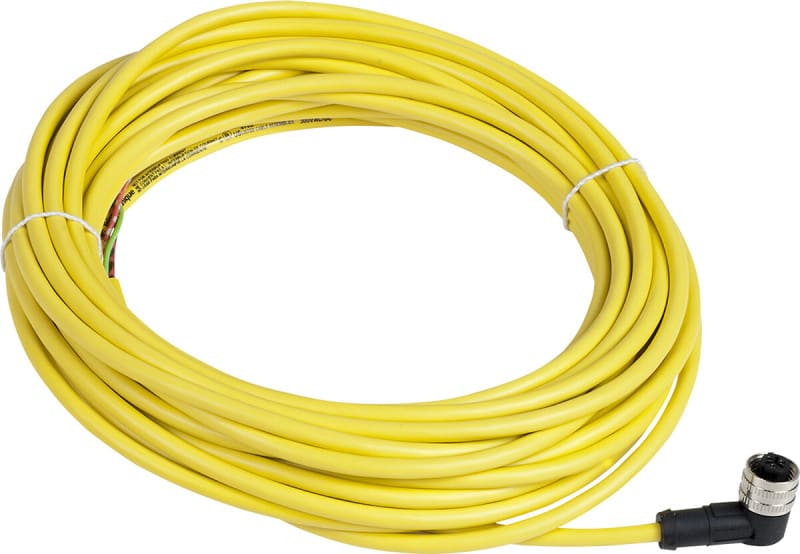 TELEMECANIQUE - XZ-Vorverdrahtete Buchse, abgewinkelt, 1/2'' 20 UNF, 3-polig, PVC 10m Kabel