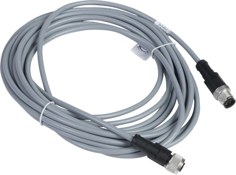 TELEMECANIQUE - Verb.kabel XZ, Stecker M12 4-pol. ger., Buchse M12 4-polig ger., Kabel 5m
