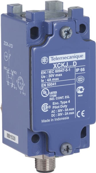 TELEMECANIQUE - ZCKJ-Pos.sch.geh., Monoblockgehäuse, 1Ö+1S, Sprungf., M12