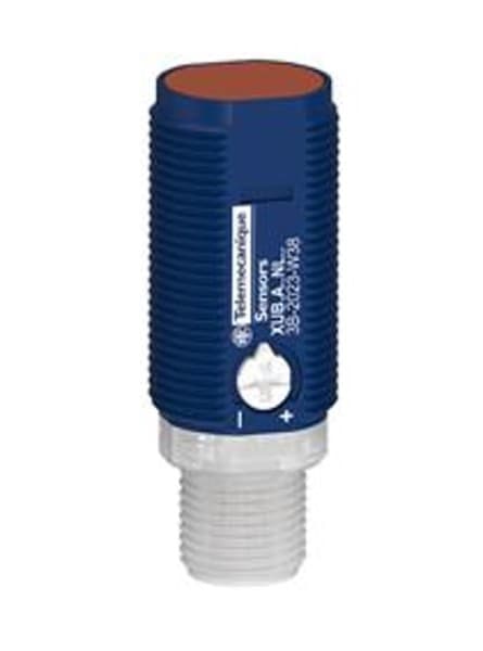 TELEMECANIQUE - Optischer Sensors XU, zylindrisch, Kunststoff,  Smax 0.6 m, PNP, Stecker M12