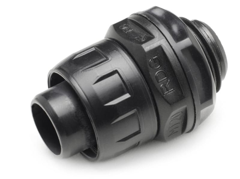 DIETZEL - PVC-Schlauchverschraubung für UFX 16, M16x1,5, IP65, schwarz