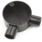 DIETZEL - Winkeldose, Ø 25 mm, Ø 65x32 mm, schwarz