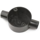 DIETZEL - HFT-Durchgangsdose, Ø 20 mm, Ø 65x32 mm, schwarz