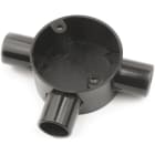 DIETZEL - Abzweigdose, Ø 25 mm, T-Form, Ø 65x32 mm, schwarz