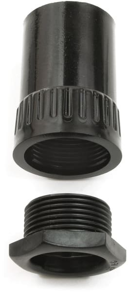 DIETZEL - HFT-Anschlussverschraubung, Ø 32 mm, gerade, schwarz
