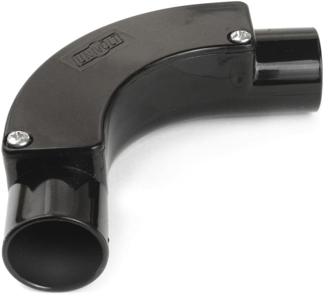 DIETZEL - PVC-Inspektionsbogen Ø 25 mm, für starre Elektrorohre, schwarz
