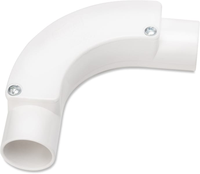 DIETZEL - PVC-Inspektionsbogen Ø 25 mm, für starre Elektrorohre, weiß