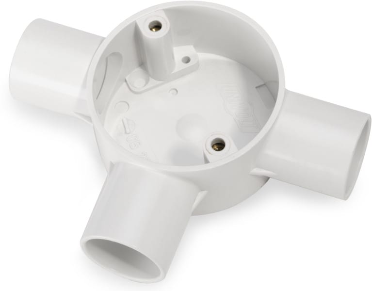 DIETZEL - Abzweigdose, Ø 20 mm, T-Form, Ø 65x32 mm, weiß