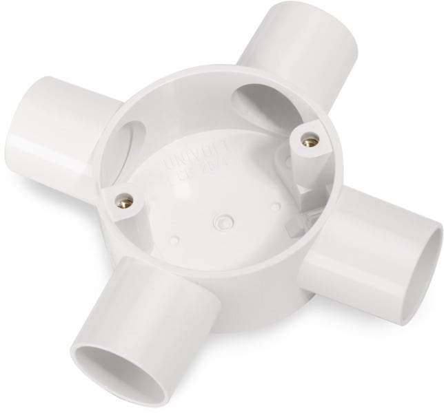 DIETZEL - HFT-Kreuzungsdose, Ø 20 mm, Ø 65x32 mm, weiß