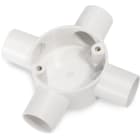 DIETZEL - Kreuzungsdose, Ø 25 mm, Ø 65x32 mm, weiß