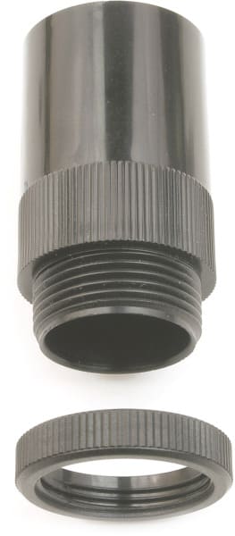 DIETZEL - PVC-Anschlussverschraubung mit Gewindering, Ø 25 mm, schwarz