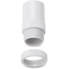 DIETZEL - PVC-Anschlussverschraubung mit Gewindering, Ø 20 mm, hellgrau