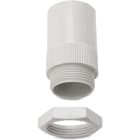 DIETZEL - PVC-Anschlussverschraubung mit Sechskantmutter, Ø 25 mm, hellgrau