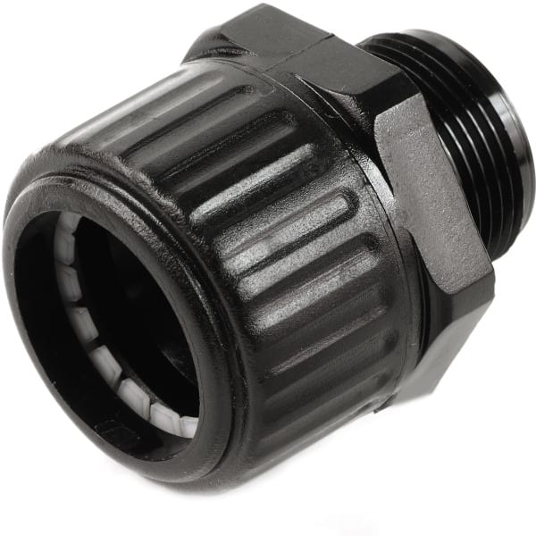 DIETZEL - Schlauchverschraubung, Ø 12 mm, M12x1,5 mm, gerade, IP54, PPO, schwarz