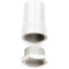 DIETZEL - HFT-Anschlussverschraubung, Ø 20 mm, gerade, hellgrau