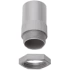 DIETZEL - PVC-Anschlussverschraubung mit Sechskantmutter, Ø 20 mm, grau