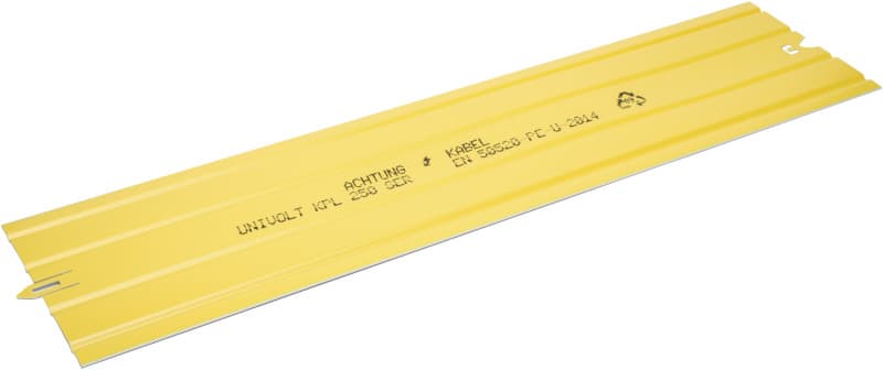 DIETZEL - PE-Kabelabdeckplatte, gelb, 250x1000 mm, Achtung Staßenbeleuchtung