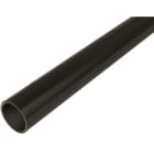 DIETZEL - PVC-Panzerrohr, Ø 20 mm, 33211, starr, schwarz, PE-Folie, 3 m