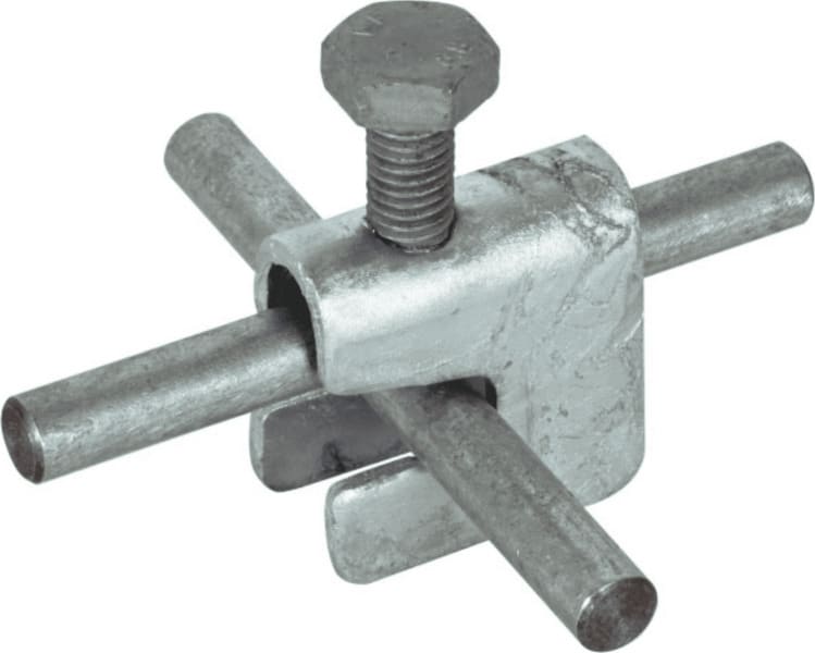 DIETZEL - Bewehrungsklemme feuerverzinkt, fl 30mm, rd 6-10mm, Schraube M10 x 25 mm
